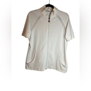 Chico's Zenergy White Short Sleeve Top